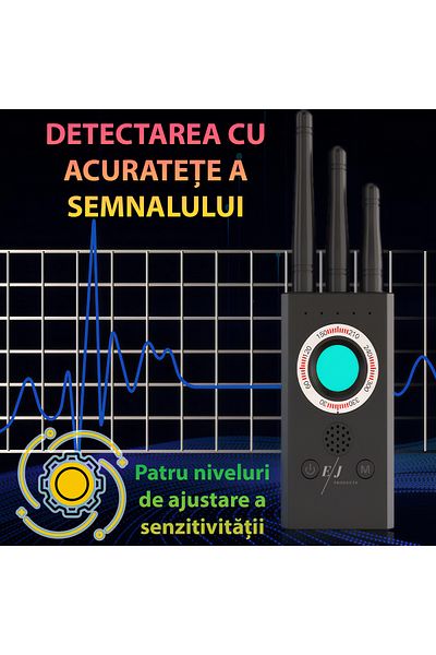 Spionescu Professional spy device detector, T16, cameras, microphones, GPS or GSM locators