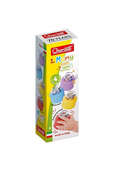 quercetti Quercetti Momy Soft Happy Sound 4-piece soft building block set