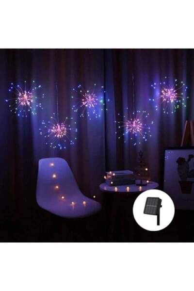 SIKS Christmas Installation 5 SIKS, Decorative Fireworks Type, Solar Panel Ch...