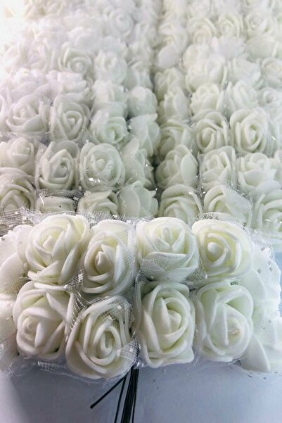 Massaltay Pachet de 144 flori din latex – mini flori artificiale cu textura reală