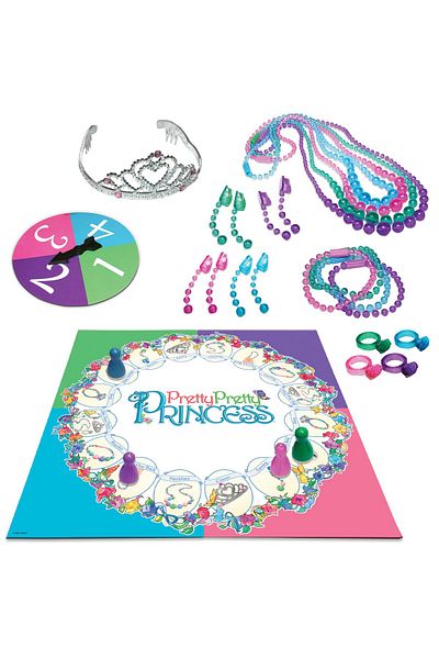Winning Moves Pretty, Princess with 1990's Artwork by Winning Moves Games USA, a Delightful Jewelry Dress-Up Game
