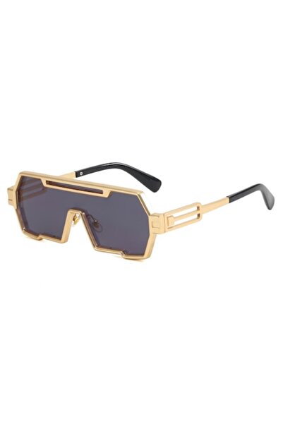 Tessero Ochelari de soare premium, model pătrat modern, ramă metalică, protecție UV400 - Tessero, aurii
