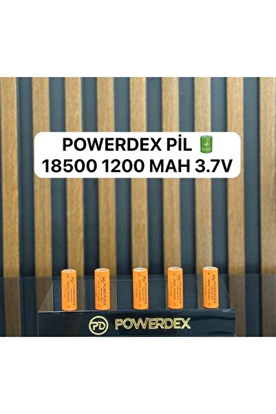 powerdex Pd-18500 1200mah 3.7v Orijinal Pil Pd-5007 Ve Pd-7007 Uyumludur.