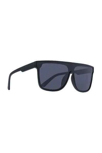 Tessero - Shield Oversize Sunglasses with black lens, UV400 protection, unisex, black