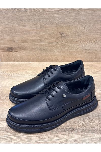 Pierre Cardin Lace-Up Comfy Sole Ultra Light Orthopedic Genuine Leather Casual Men's Shoes