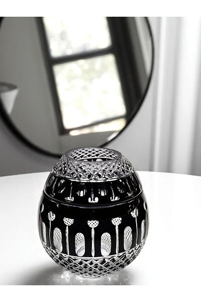 Akden Kristal Crystal Cutting Decor Lina XL Czech Al Tableware Napkin Holder