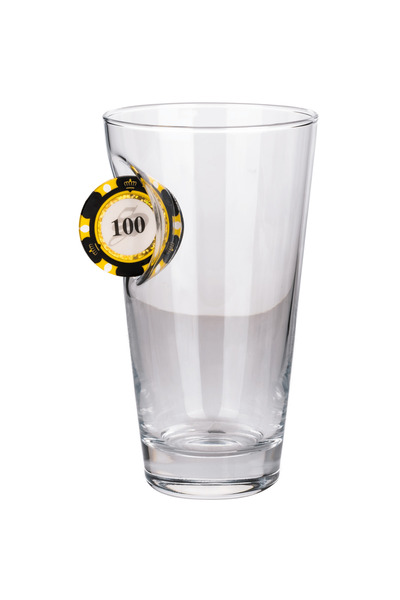 Bellore Poker Chip Plug Sequin Custom Beer Cup Chip 455Cc