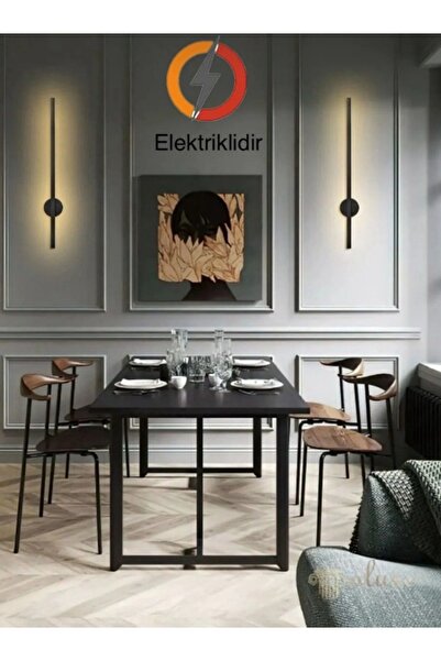 Betül Home Design Modern Dekoratif Luxury Ledli Duvar Aplik Siyah 1 Adet ( El...
