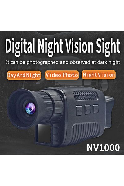 Spionescu Digital night vision monocular, adjustable zoom, video recording, black