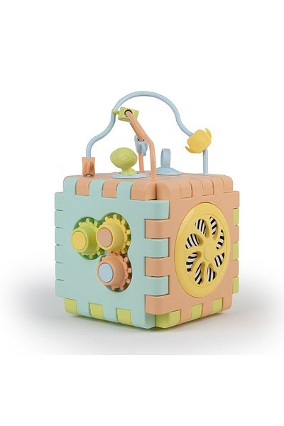 RAF Store Pastel Color Special Series 2 in 1 Educational Cube and Puzzle