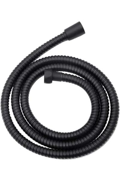 MCreative Braided Shower Hose Spiral Shower Hose, Black, Shower Hose
