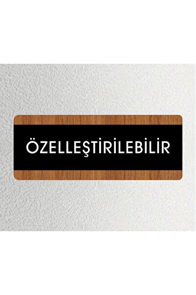 zafrakreklam Özelleştirilebilir Ofis Oda Kapı Isimliği Yönlendirme Tabelası S...