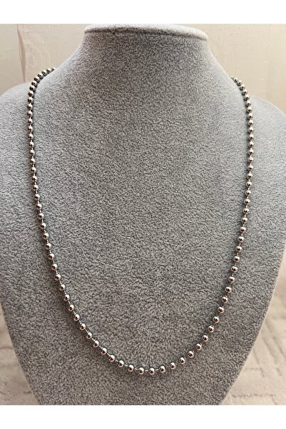 Home TuelaTaki Dorika موديل قلادة فضية اللون من الفولاذ 60 سم