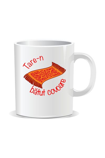 OEM Personalized mug with "tare" message, Tare-n batut carpets - White interior
