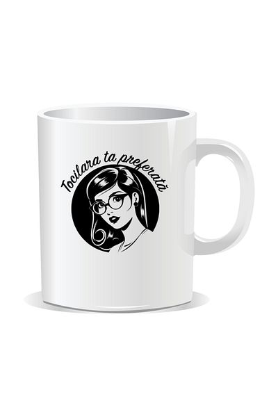 OEM Personalized mug with messages for nerds, Your favorite nerd - White interior
