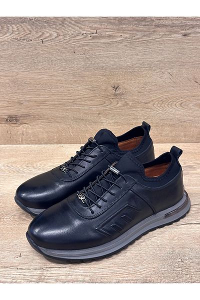 Pierre Cardin Rubber Laced Lined Ready Sole Genuine Leather Casual Shoes