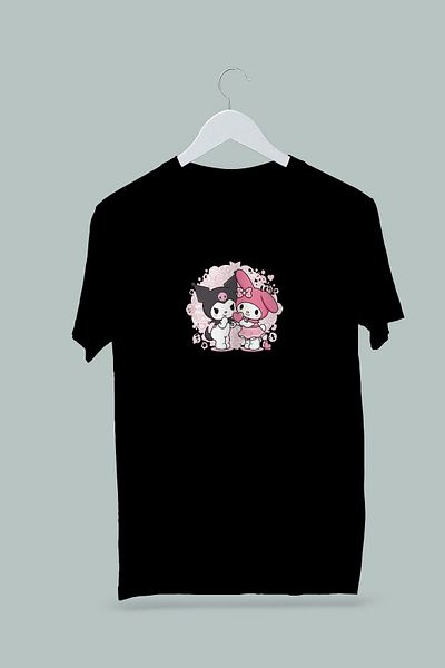 Maki Home Tricou din bumbac pentru fete Lilo Stitch III imprimat alb gri negru 5 6 7 8 9 10 11 12 13 14 ani