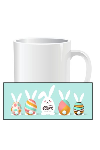 OEM Personalized Easter mug, Happy Easter full of love - White interior