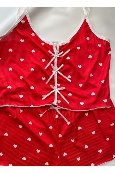 Lotiva Wear KADIN KALP DESENLİ ŞORTLU PİJAMA TAKIMI