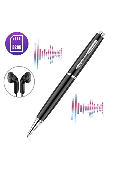 BSG Spy Recorder Integrated in Pen, Up to 400 Hours Storage for Lessons, Meetings, Classes, Mini Audio R