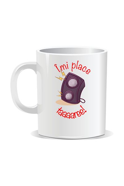 OEM Personalized mug with "strong" message, I like it strong - White interior