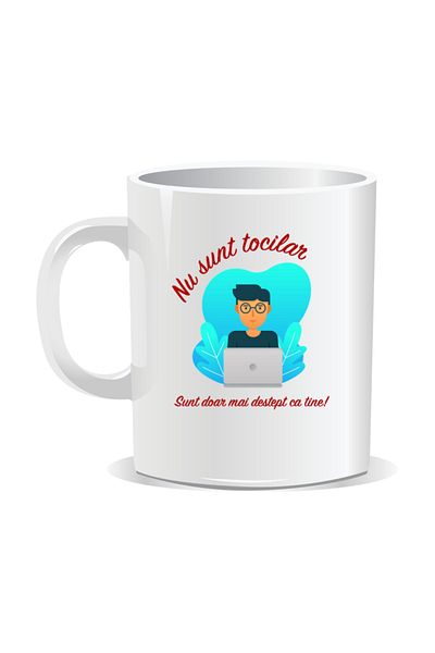 OEM Personalized mug with messages for nerds, I'm just smarter than you - White interior