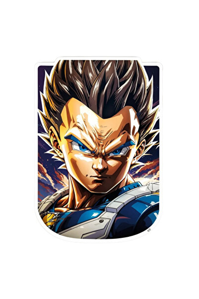 INOVATIX Set de 8 piese, autocolant personaj Vegeta Dragon Ball, INOVATIX®. 6 cm