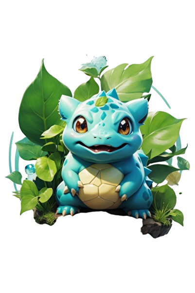 INOVATIX Set de 8 piese, autocolant Pokemon Bulbasaur, INOVATIX®. 6 cm
