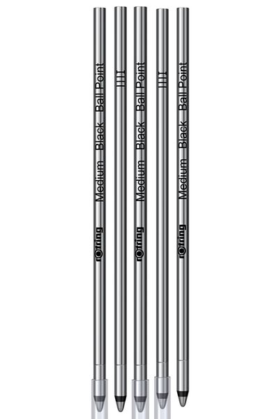 Rotring D1 Short Refil Black 5 Pack