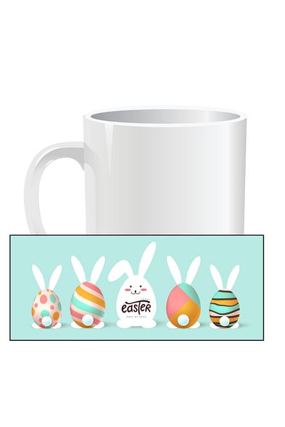 OEM Personalized Easter mug, Happy Easter full of love - White interior