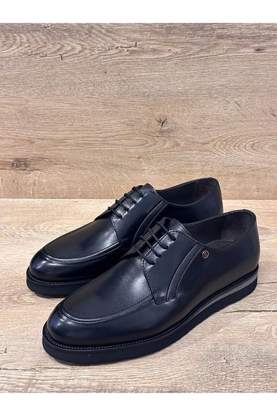 Pierre Cardin Ανδρικά παπούτσια με κορδόνια Eva Sole Ultra Light Orthopedic Γνήσιο Δέρμα Classic