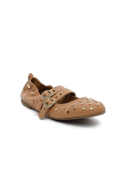Greyder 34353 Tan Genuine Leather Women's Classic Shoes