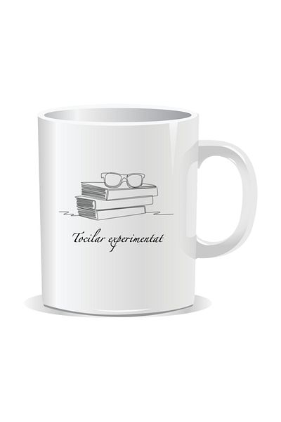 OEM Personalized mug with messages for nerds, Experienced Nerd - White interior