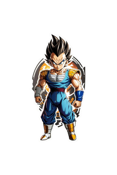 INOVATIX Set de 8 piese, autocolant personaj Dragon Ball Vegeta cu manșete, I...
