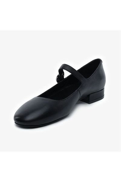 Greyder 59190 Black Genuine Leather Women's Ballerinas