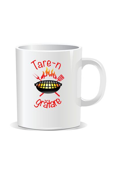 OEM Personalized mug with "tare" message, Tare-n gratare - White interior