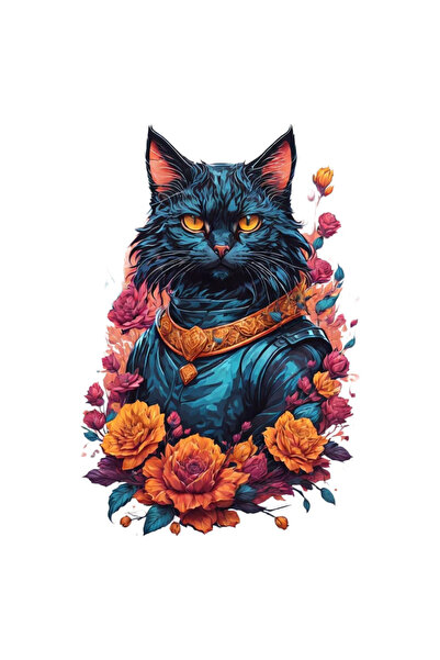 INOVATIX Σετ 8 τεμαχίων, Γάτα με αυτοκόλλητο μενταγιόν, INOVATIX®. 6 εκ.