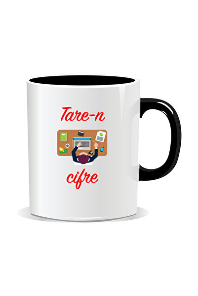 OEM Cana personalizata cu mesaj "tare", Tare-n cifre - Interior negru