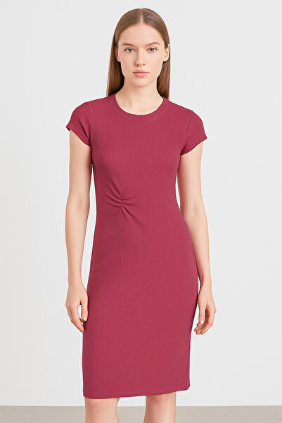 Lilo Co فستان مضلع بكشكشة جانبية