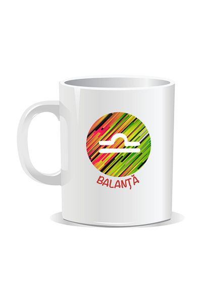 OEM Personalized mug with zodiac sign, Libra zodiac symbol - White interior