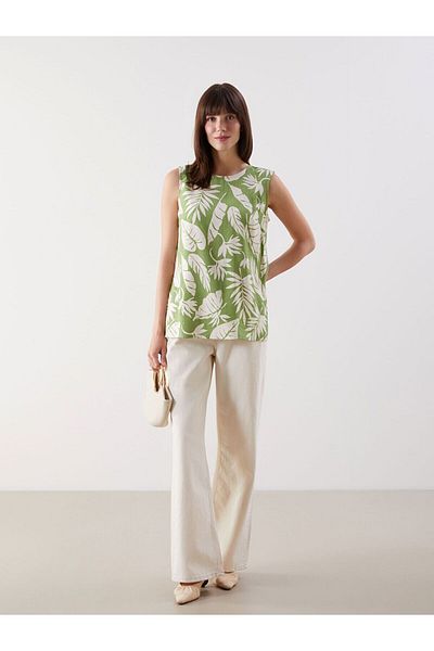 LC Waikiki Crew Neck Floral Women's Blouse