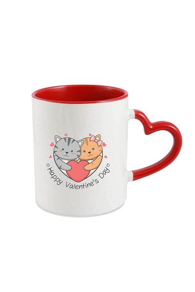 OEM Personalized mug for Valentines Day, Happy Valentines Day, kittens