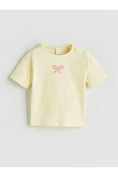 LC Waikiki Bow Baby Girl T-Shirt and Shorts Skirt