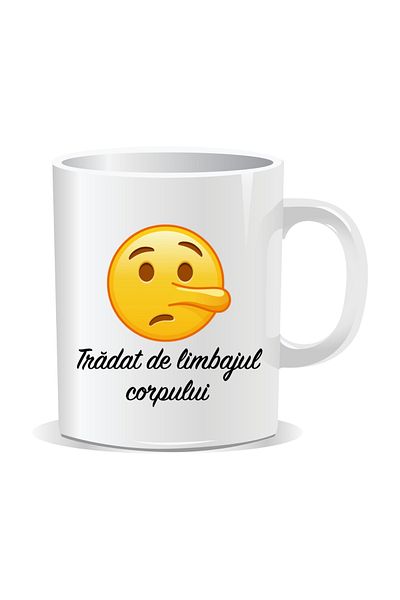 OEM Personalized Emoji Mug, Betrayed by Body Language