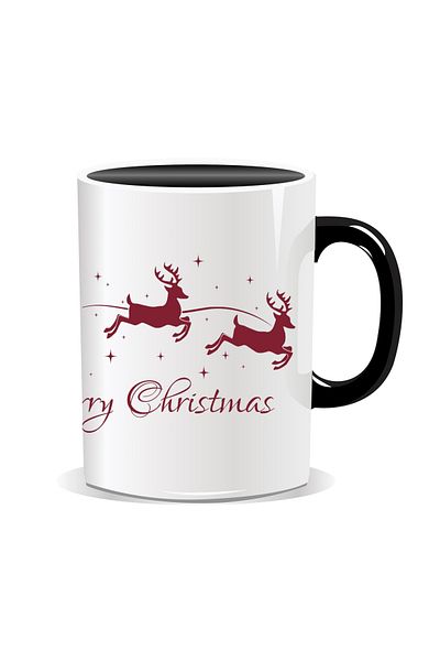 OEM Personalized Christmas mug, Merry Christmas - Black interior