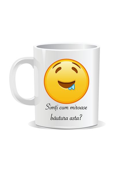 OEM Personalized mug with Emoji, Can you smell this drink?