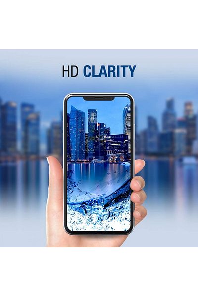 OEM 5D Glass Film Apple iPhone XR, Colored Edges Black