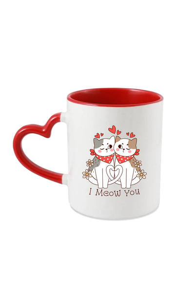 OEM Personalized mug for Valentines Day, I meow you