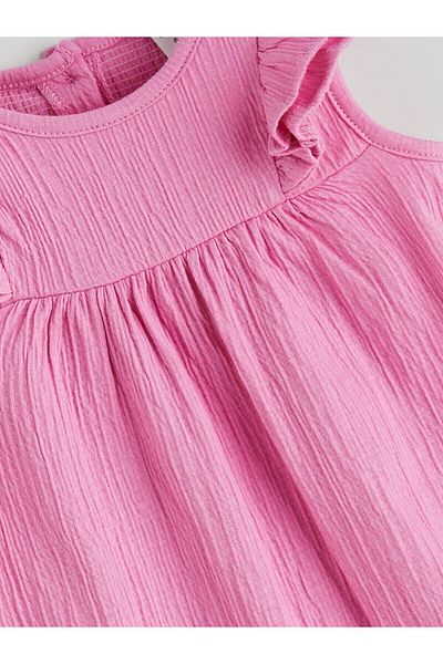 LC Waikiki Crew Neck Basic Baby Girl Jumpsuit