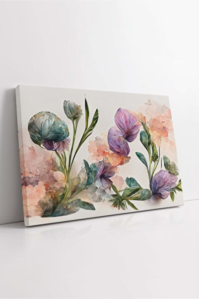 KOSS Dijital Πολύχρωμος πίνακας σε καμβά με λουλούδια, Πίνακας σε καμβά με πο...